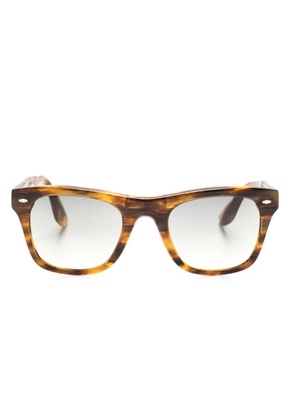Oliver Peoples Mister Brunello square-frame sunglasses - Brown