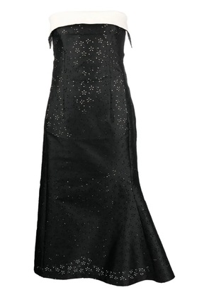 Philosophy Di Lorenzo Serafini pointelle knit midi dress - Black