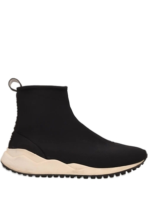 Moschino Pre-Owned logo-detail sock sneakers - Black