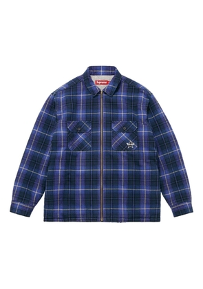 Supreme zip-fastening shirt jacket - Blue