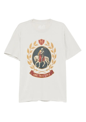 Melt cotton printed T-shirt - Neutrals