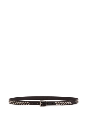 LEMAIRE Almond Stud belt - Brown
