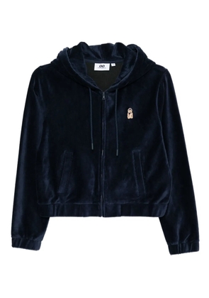 CHOCOOLATE logo-patch hoodie - Blue