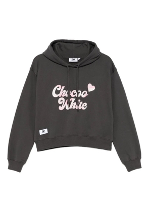 CHOCOOLATE logo-embroidered hoodie - Grey