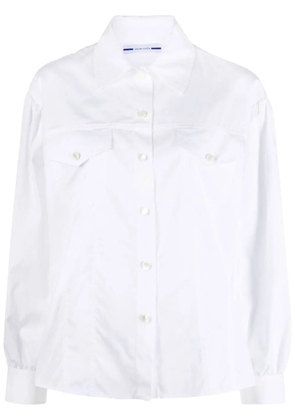 Jacob Cohën plain long-sleeve shirt - White