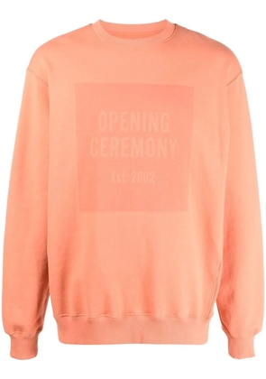 Opening Ceremony box logo cotton sweatshirt - Orange
