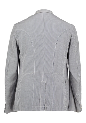 Junya Watanabe Comme des Garçons Pre-Owned striped cotton blazer - Blue