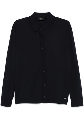 Brioni fine-knit cardigan - Blue