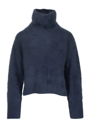 Lisa Yang Floren high-neck brushed sweater - Blue
