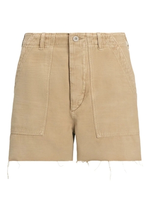 Polo Ralph Lauren distressed high-rise shorts - Neutrals