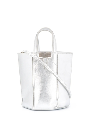 Off-White Laminate Allen bucket bag - Metallic