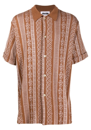 Magliano panelled loose-fit shirt - Brown