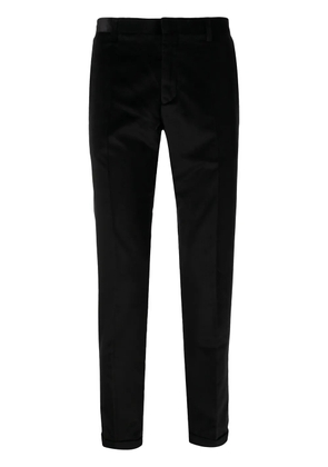Paul Smith velvet straight-leg suit trousers - Black