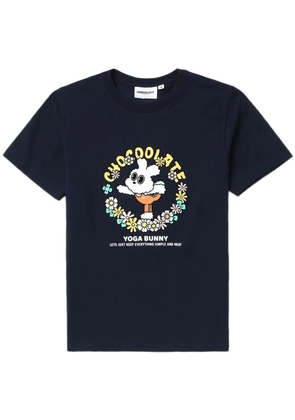 CHOCOOLATE graphic-print T-shirt - Blue