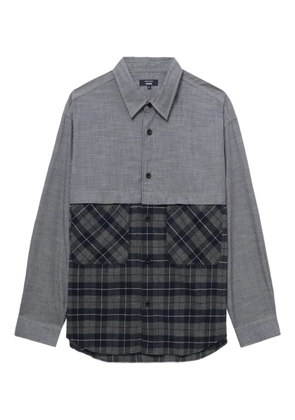 Comme des Garçons Homme panelled shirt - Blue