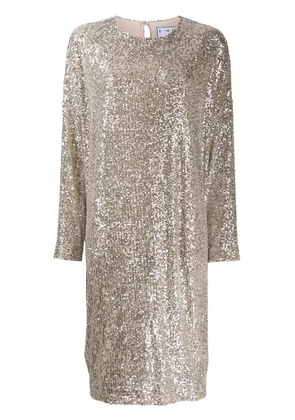 In The Mood For Love Elisa sequined cocktail dress - Neutrals