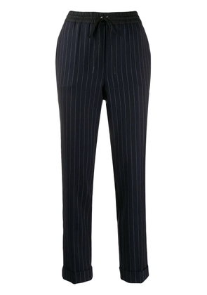 P.A.R.O.S.H. pinstripe cuffed trousers - Blue