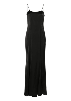 Blugirl sleeveless satin maxi dress - Black