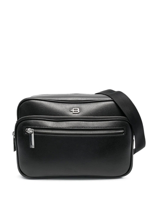 Baldinini logo-plaque leather belt bag - Black