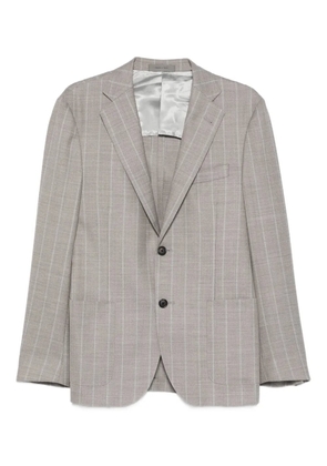 Corneliani pinstripe-print buttoned suit - Grey