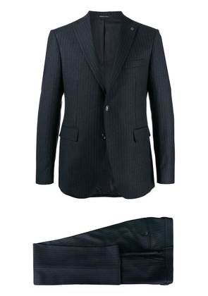 Tagliatore micro-stripe fitted suit - Grey