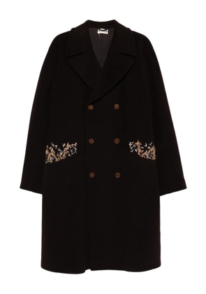 A.N.G.E.L.O. Vintage Upcycling embroidered coat - Brown