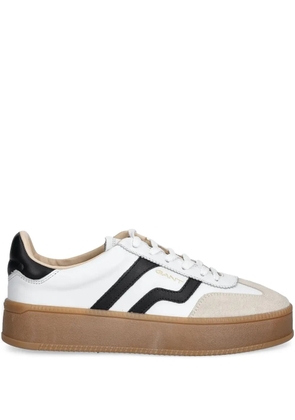 Gant leather stripe sneakers - White