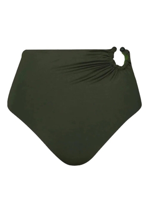Johanna Ortiz Marinera gathered high-waist bikini panty - Green