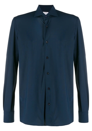 Mazzarelli French collar tailored shirt - Blue