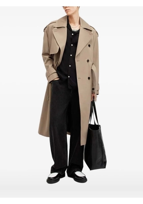 AllSaints double-breasted belted trench coat - Neutrals