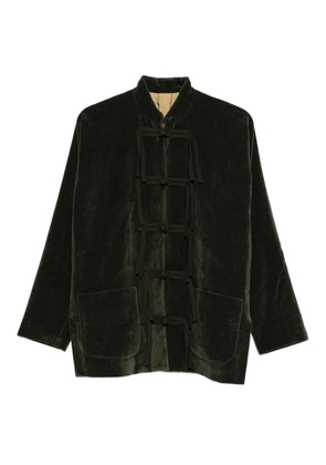 Uma Wang knotted velvet jacket - Green