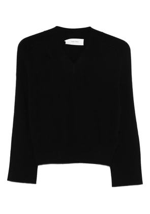 IVORY PARIS V-neck sweater - Black