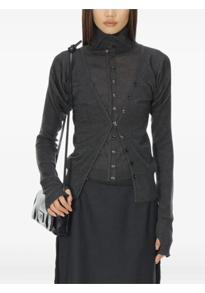 Low Classic layered fitted cardigan - Grey