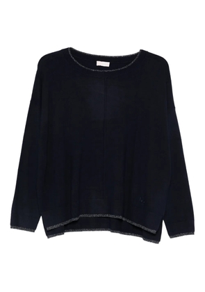 LIU JO glitter-embellished jumper - Blue