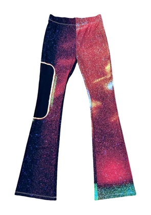 MM6 Maison Margiela printed flared trousers - Pink