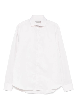 Canali cutaway-collar shirt - Neutrals