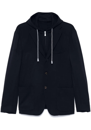 Eleventy hooded blazer - Blue