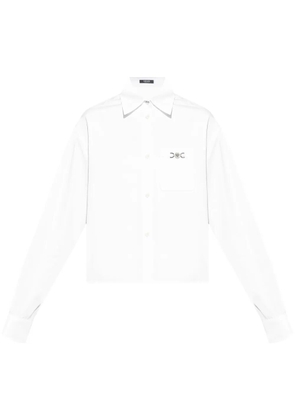 Versace Medusa-plaque cotton shirt - White