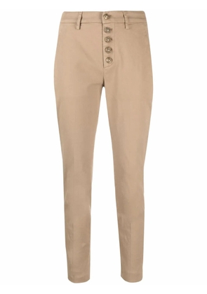 DONDUP cropped skinny-fit trousers - Neutrals