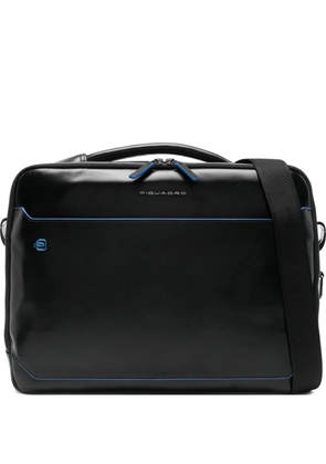 PIQUADRO leather laptop bag - Black