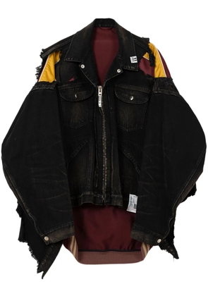 Maison MIHARA YASUHIRO layered denim jacket - Black