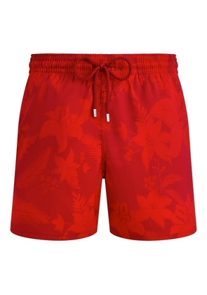 Vilebrequin Flower Power swim shorts - Red