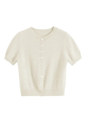 Chinti & Parker brushed-finish button-fastening cardigan - Neutrals