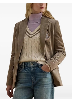 Lauren Ralph Lauren corduroy buttoned jacket - Brown