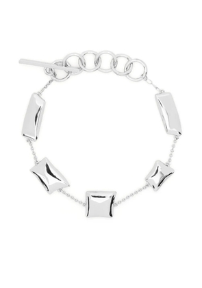 Cult Gaia Malaya logo-charm ankle bracelet - Silver