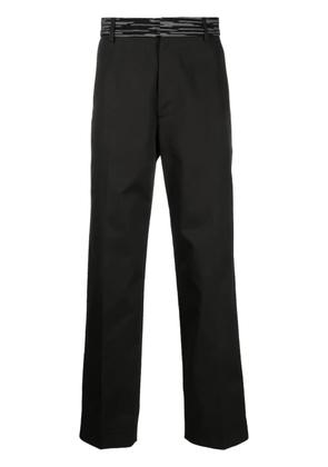 Missoni straight-leg chino trousers - Black