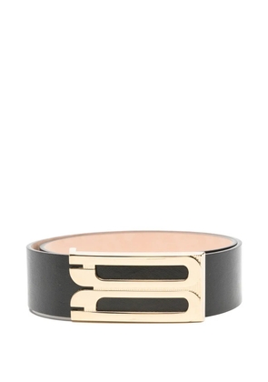 Victoria Beckham Jumbo plaque belt - Black
