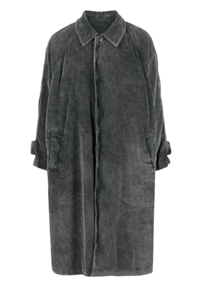 Uma Wang corduroy cotton trench coat - Grey