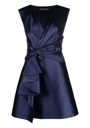 Alberta Ferretti sleeveless pinched-waist dress - Blue