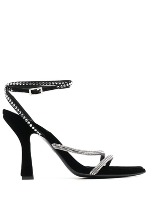 3juin crystal-embellished sandals - Black